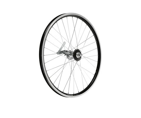 Roată spate bicicletă 24" V-brake torpedo