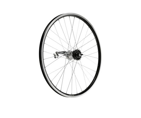 Roată spate bicicletă 26" V-brake hub gear