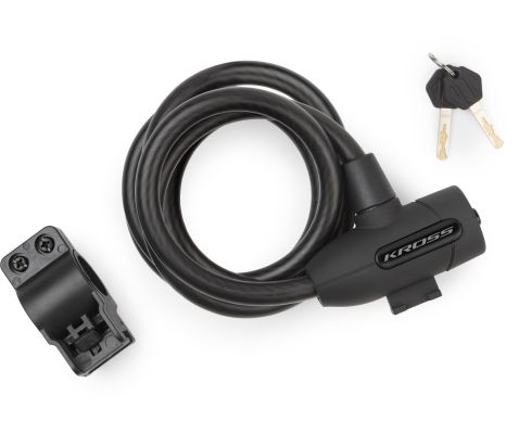 Încuietoare de cablu pentru biciclete cu cheie KZK 300L 15x1800 mm