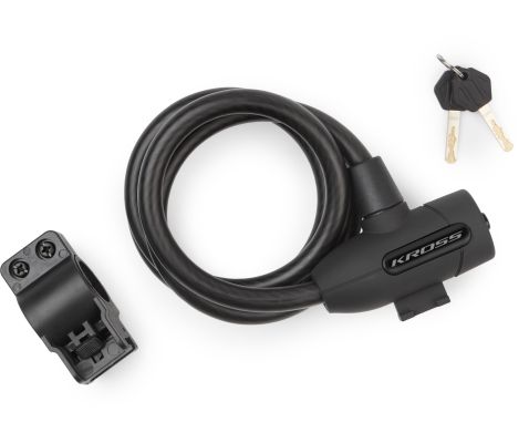 Încuietoare de cablu pentru biciclete cu cheie KZK 300S 15x1200 mm