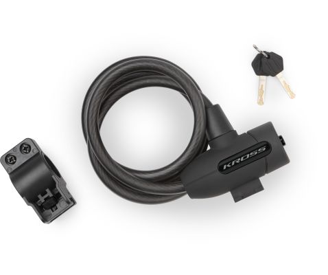 Încuietoare de cablu pentru biciclete cu cheie KZK 200S 12x1200 mm