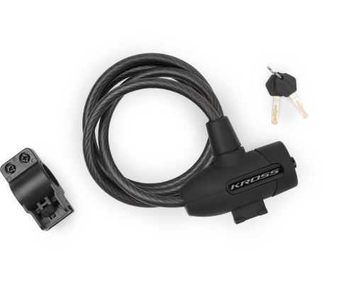 Încuietoare de cablu pentru biciclete cu cheie KZK 110L 10x1800 mm