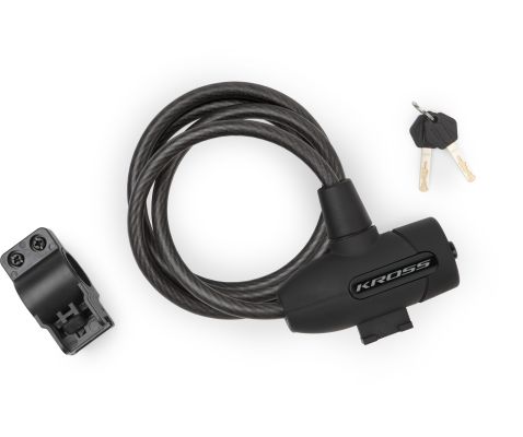Încuietoare de cablu pentru biciclete cu cheie KZK 110M 10x1500 mm