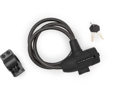 Încuietoare de cablu pentru biciclete cu cheie KZK 110S 10x1200 mm