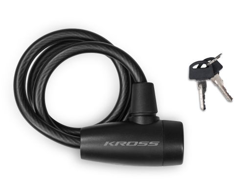 Încuietoare de cablu pentru biciclete cu cheie KZK 80S 10x800 mm