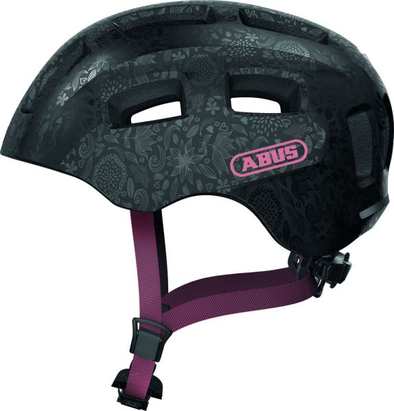 Casca de bicicleta ABUS YOUN-I 2.0 BLACK FLOWER M Casca de bicicleta ABUS YOUN-I 2.0 BLACK FLOWER M